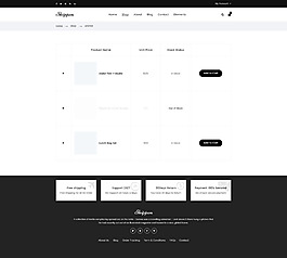 极简黑白传统购物电子商务愿望清单