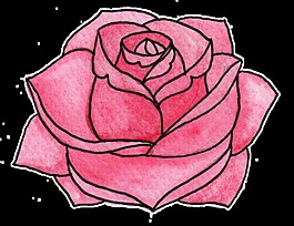 彩粉花蕊透明装饰素材