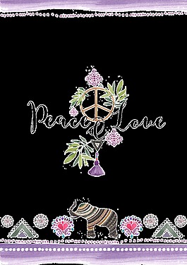 卡通斑马透明装饰素材