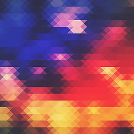 彩色多边形背景素材