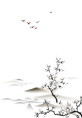 中国风水墨PSD背景素材