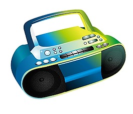 怀旧录音机png元素