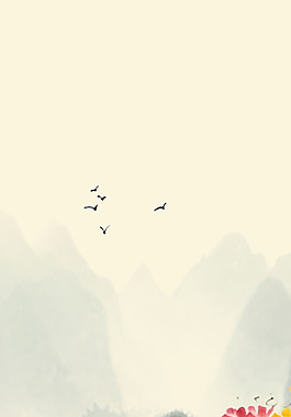 中国风水墨PSD背景素材