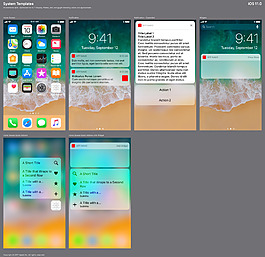 iPhone手机移动界面导航菜单图标psd