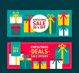 圣诞节销售banners
