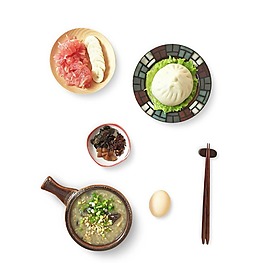 美食饺子汤品元素