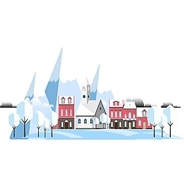 白雪世界png元素