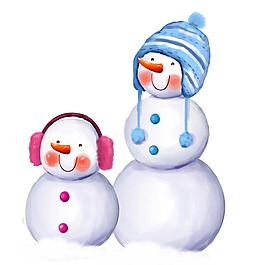 雪人娃娃png元素