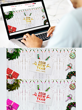 喜庆元旦新年banner海报