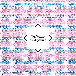 粉蓝花纹卡通矢量背景素材