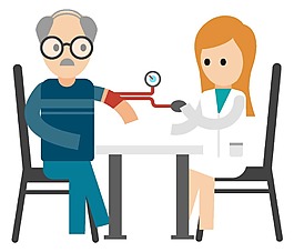 卡通医生听诊png元素