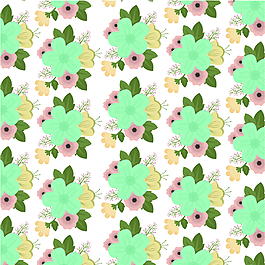 小清新花朵底纹背景