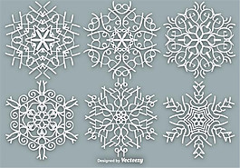 雪花矢量素材