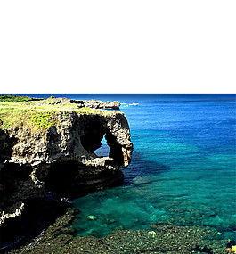 简约海边日本旅游装饰元素