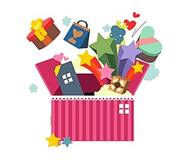 创意礼物大集合png元素