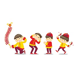 卡通新年人物PNG