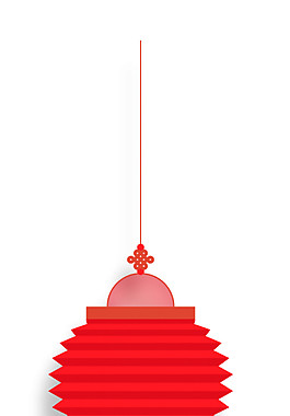 新年中国结灯笼元素
