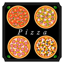 卡通披萨设计图片