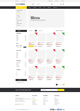 企业电商数码相机购物网站模板之产品中心