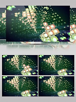 俯视草地场景高清视频素材