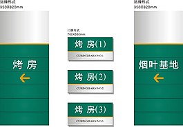导视标语牌路牌门牌贴牌挂牌导视牌设计