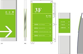 楼层导视平面导视导视系统CDR矢量