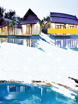 泰国旅游海报背景设计