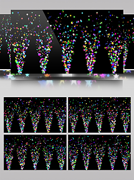 噴射粒子背景飄浮舞臺led大屏視頻素材