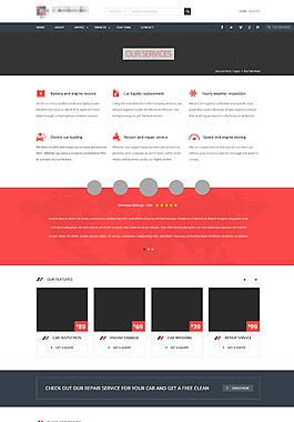精美的企业电商购物网站模板之我们的服务