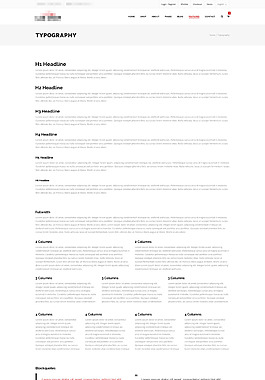 企业网站设计素材之文字排版样式psd