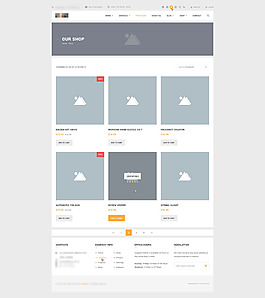 精美的企业电子购物商城网站模板设计