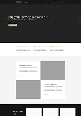 简洁精美的企业科技电子商务网站响应式模板