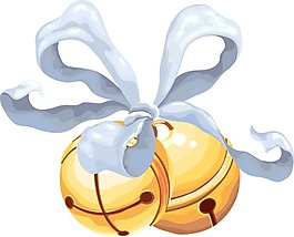 手绘飘带铃铛元素