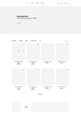 黑白英文电子商务站主页