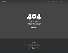 企业电子科技商务网站模板之404错误提示