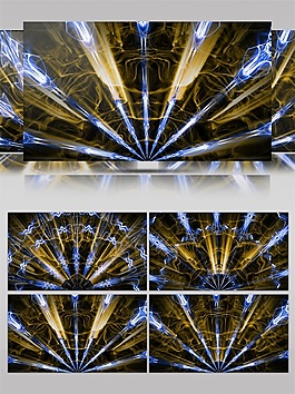 蓝色万丈光芒高清视频素材