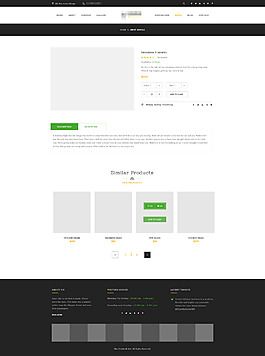 大气精美的企业购物商城网站之产品规格