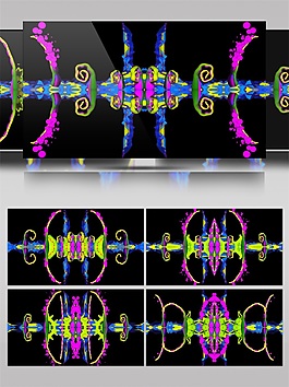 幻彩粉色音波高清视频素材