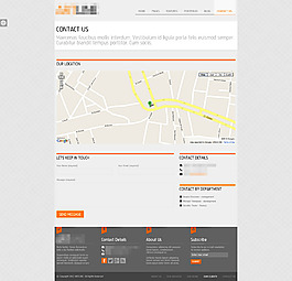 精美的科技抽象创意印刷网站之联系我们