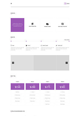 企业简洁在线购物商城网站之服务产品