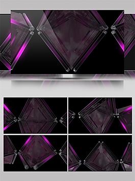 紫色科技之光视频素材