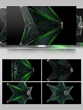 绿色宇宙飞船视频素材