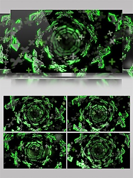 绿色螺旋藻视频素材