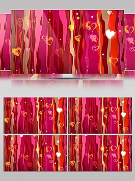 琉璃爱心瀑布视频素材