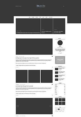 黑色简洁的企业电子科技商务网站首页