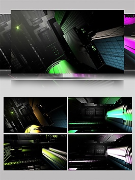 黎明摇滚光束视频素材