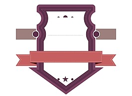 卡通彩色指示框png元素