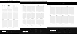 简约网站模块形式产品列表psd模板