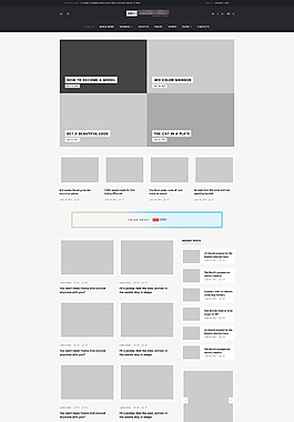 精美的国外科技电子网站模板首页