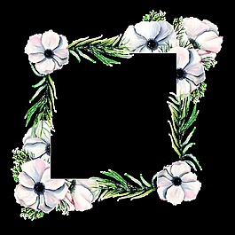 手绘菱形花架png透明素材